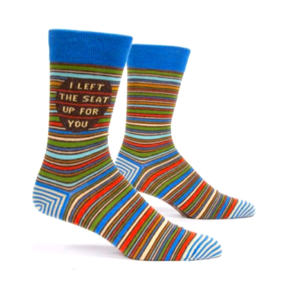 Blue Q I LEFT THE SEAT UP FOR YOUR M-CREW SOCKS - Picture 2 of 3